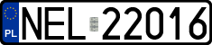 License plates of Poland, Regular car plates