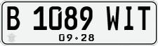 License plate of Indonesia, Regular plates