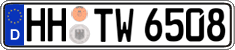 German license plate, Regular plates
