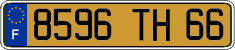 French license plate, FNI