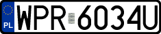 License plates of Poland, Regular car plates