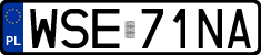 License plates of Poland, Regular car plates