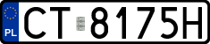 License plates of Poland, Regular car plates
