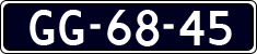 License plate of the Netherlands, Cars