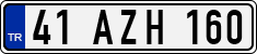 License plate of Turkey, Regular plates