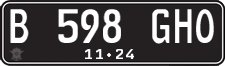 License plate of Indonesia, Regular plates