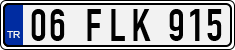 License plate of Turkey, Regular plates