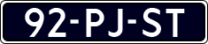 License plate of the Netherlands, Cars