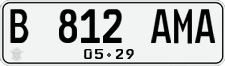License plate of Indonesia, Regular plates