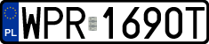 License plates of Poland, Regular car plates