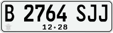License plate of Indonesia, Regular plates