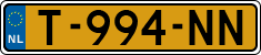 License plate of the Netherlands, Cars