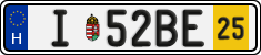 license plates of Hungary, Temporary (2022)