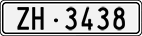 License plate of Switzerland, Cars