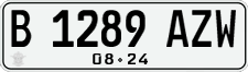 License plate of Indonesia, Regular plates
