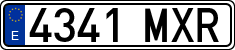 License plates of Spain, Ordinary (2000)