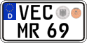 German license plate, Regular plates