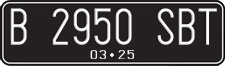 License plate of Indonesia, Regular plates