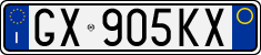 License plate of Italy, Cars (1994 year series)