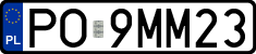 License plates of Poland, Regular car plates