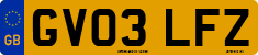License plate of the United Kingdom, 2001 year system