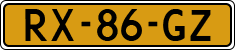 License plate of the Netherlands, Cars