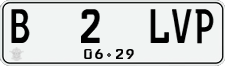 License plate of Indonesia, Regular plates
