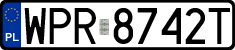 License plates of Poland, Regular car plates