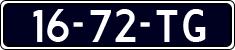 License plate of the Netherlands, Cars