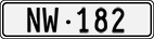 License plate of Switzerland, Cars