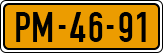 License plate of the Netherlands, Imported oldtimers (cars)