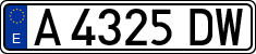 License plates of Spain, 1971 year series
