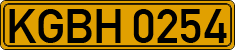 License plate of Kyrgyzstan, Foreign citizens and enterprises (1994)