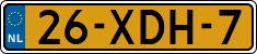License plate of the Netherlands, Cars