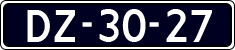 License plate of the Netherlands, Imported oldtimers (cars)
