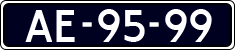 License plate of the Netherlands, Imported oldtimers (cars)