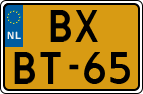 License plate of the Netherlands, Heavy Commercial Vehicles (1994 system)