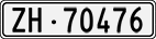License plate of Switzerland, Cars