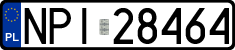 License plates of Poland, Regular car plates