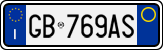 License plate of Italy, Cars (1994 year series)