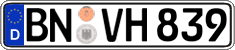German license plate, Regular plates