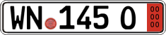 German license plate, Export transit plates