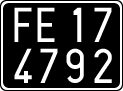 License plate of Italy, Cars (1927 year series)