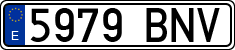 License plates of Spain, Ordinary (2000)