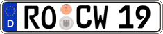 German license plate, Regular plates