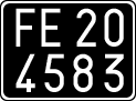 License plate of Italy, Cars (1927 year series)