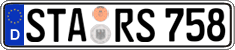 German license plate, Regular plates