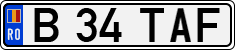 License plate of Romania, Regular plates