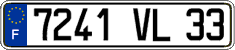 French license plate, FNI