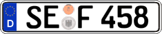 German license plate, Regular plates